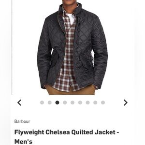 Barbour Flyweight Chelsea Quilt Men’s Quilted designer Jacket Coat Medium Black